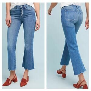 M.i.h Anthropologie Lou Cropped Flare Jeans